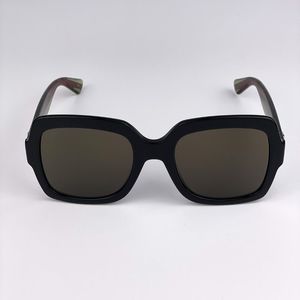 GUCCI WEB GG0036SN 002 Sunglasses Black Green Red Square Women
